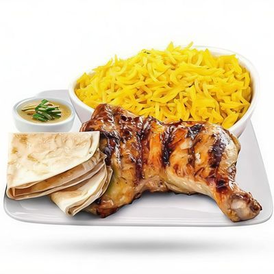 دجاج مع أرز وخضروات