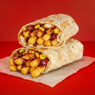 Spicy BBQ Fries Wrap