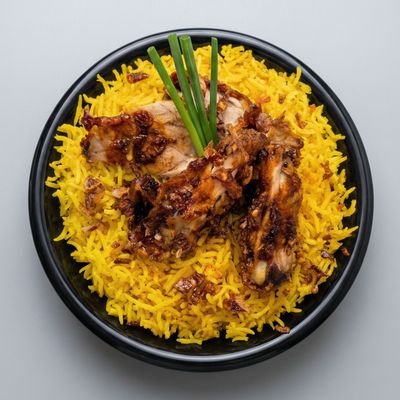 أرز صدر مشوي على الجريل