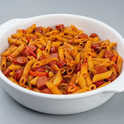 مكرونة هوت دوج مكسيكي