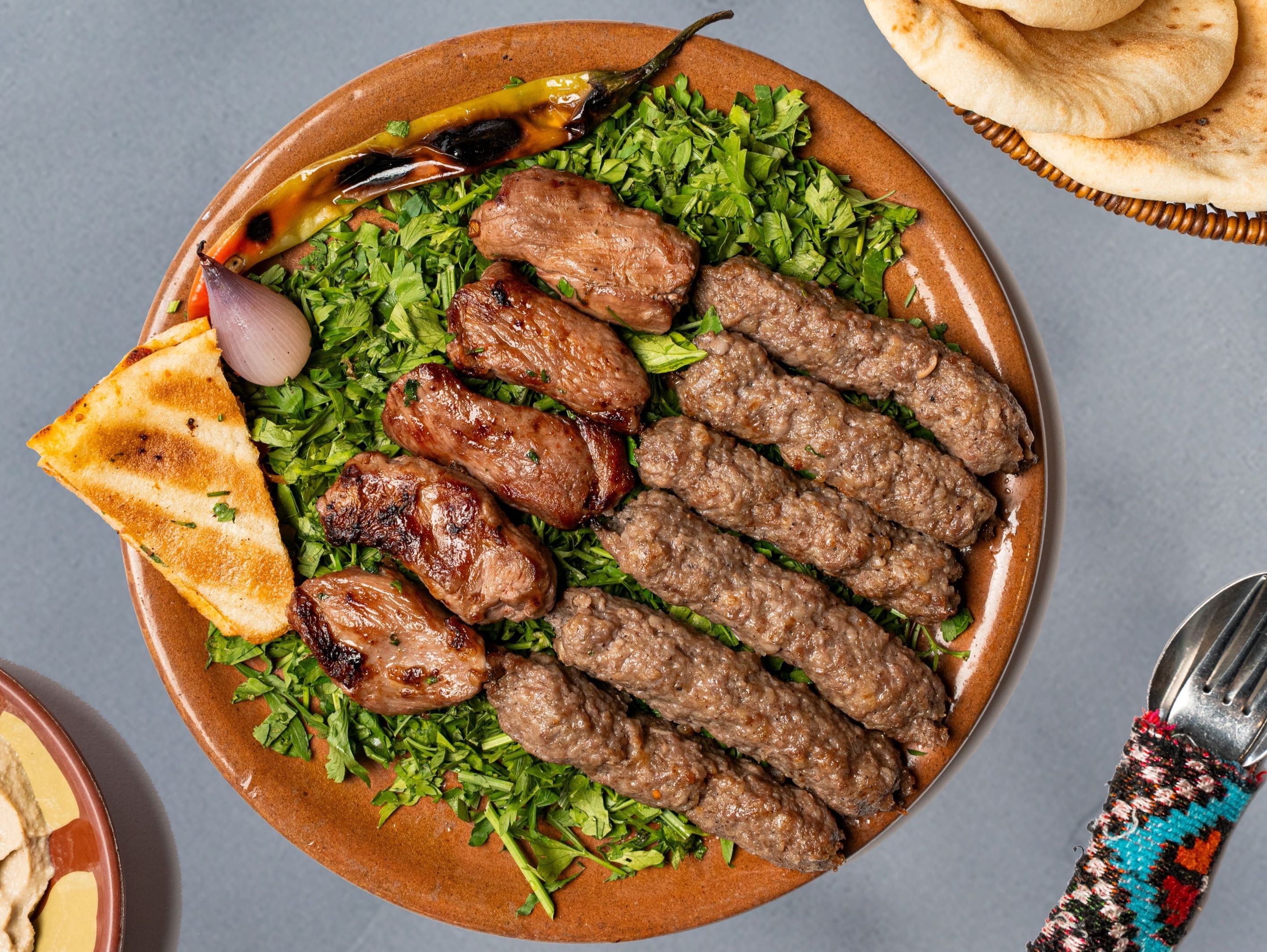 Half kilo of Mixed grill kebab and kofta