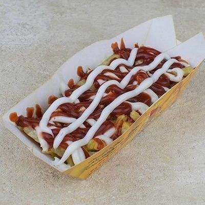 Ketchup mayonnaise potatoes