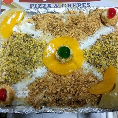Mixed Pie with Nuts, Kunafa, and Basbousa