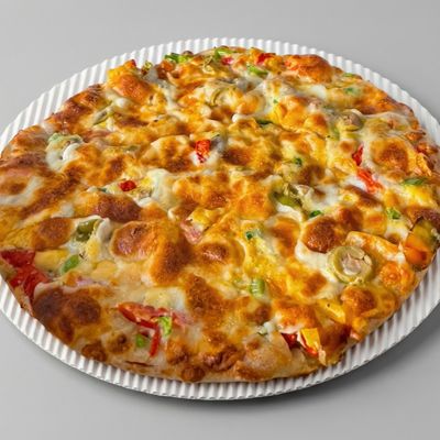 Smoked turkey Oriental Pizza
