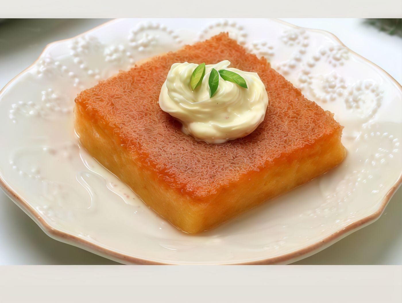 Keto Basbosa with cream