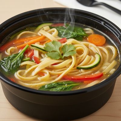 Noodles Vegetables Soup