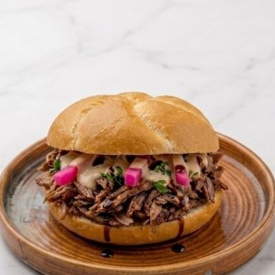 Beef shawarma sandwich Kaiser