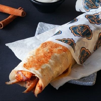 Chicken Shawarma Saj Sandwich