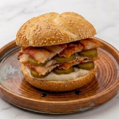 Extra x Large Kaiser Chicken Shawarma Sandwich