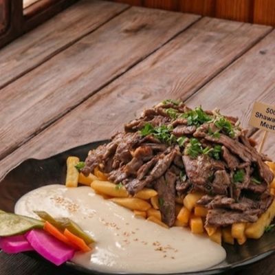 Half a kilo of beef shawarma