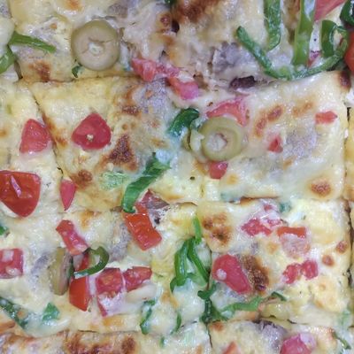 Seafood oriental Pizza