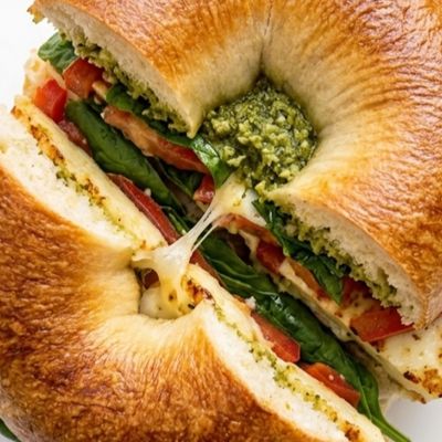 Halloumi Cheese Pesto Sandwich