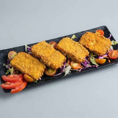 طبق جبنة رومي مقلية