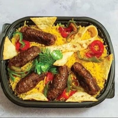 Grilled kofta With Basmati Rice Meal
