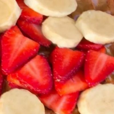Nutella and fruit pancakes