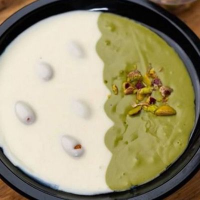 Half White Chocolate & Pistachio Casserole