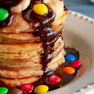 Nutella & M&M's Pancakes