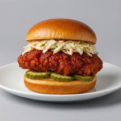 Chicken Sandwich with Siracha Nashville Mixture