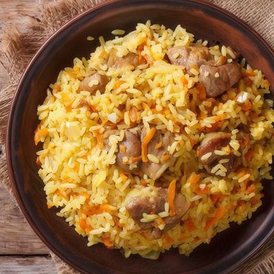 large Rice with chicken liver