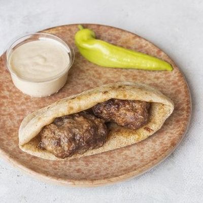 large Kebab sandwich baladi bread
