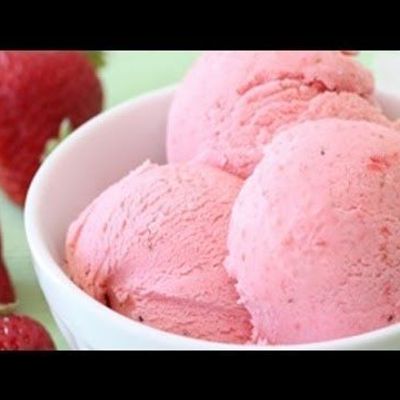 Strawberry ice cream