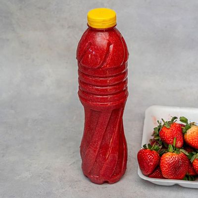 Liter of strawberry with milk