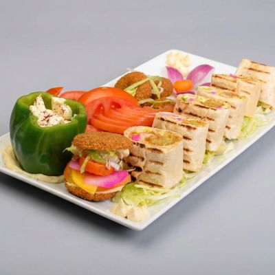 Arabic falafel meal