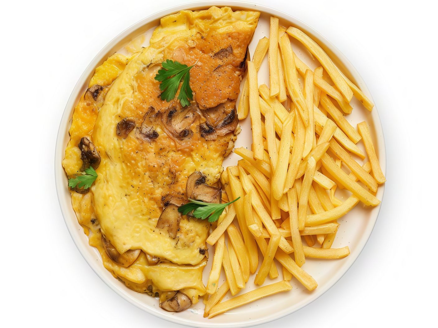 Omelette With Cheese & Potato