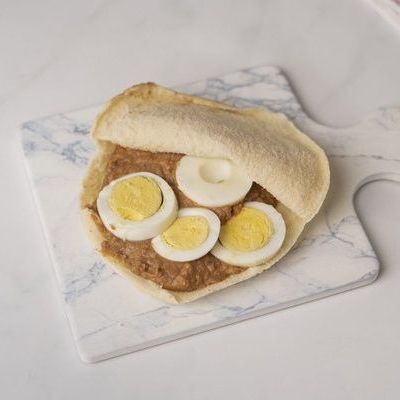 Foul with Boiled Egg Sandwich