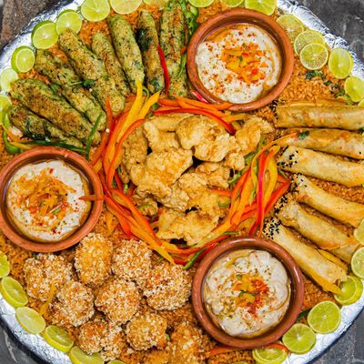طبق مأكولات بحرية كبير (7-8 أشخاص)