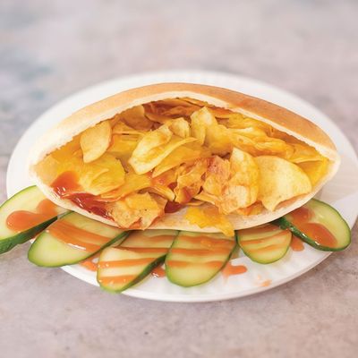 Chips Ketchup Sandwich
