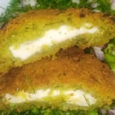Falafel Patty Stuffed With Nesto Cheese