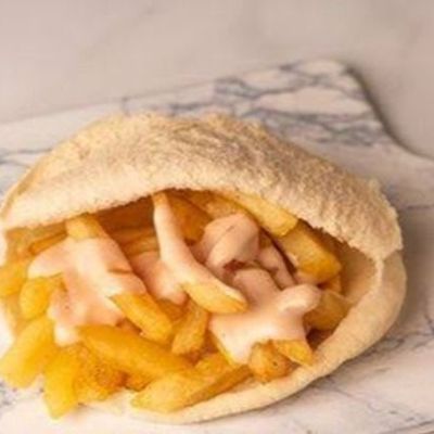 Potatoes with mayonnaise only sandwich