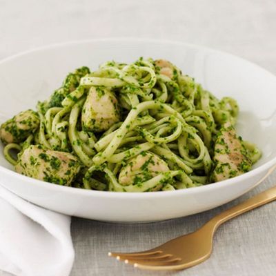 Spaghetti Chicken Pesto
