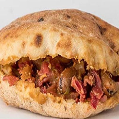 Baladi Pastrami Foul Sandwich