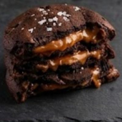 Chocolate Double with Salted Caramel Cookies