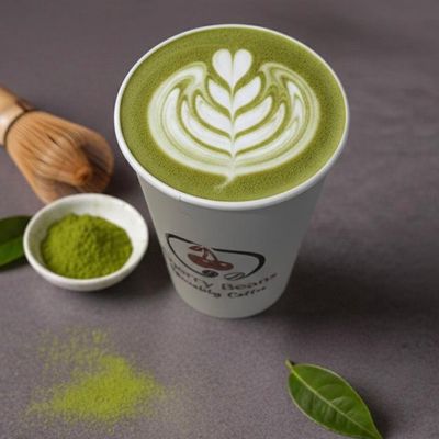 Hot Matcha Caramel