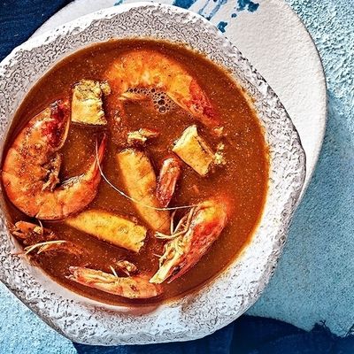 Shrimp roe soup