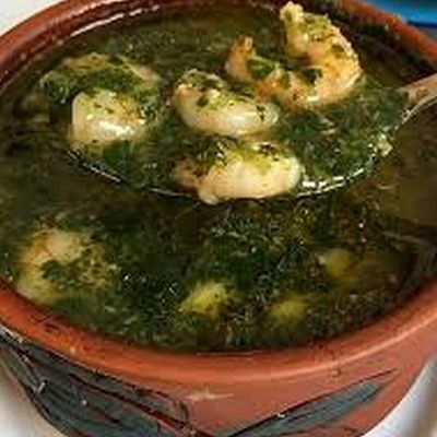 Shrimp Molokhia