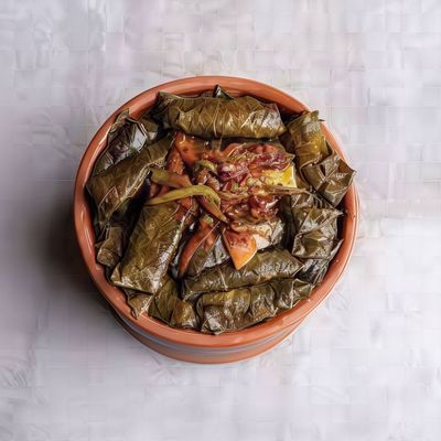طاجن ورق عنب بالعصبان