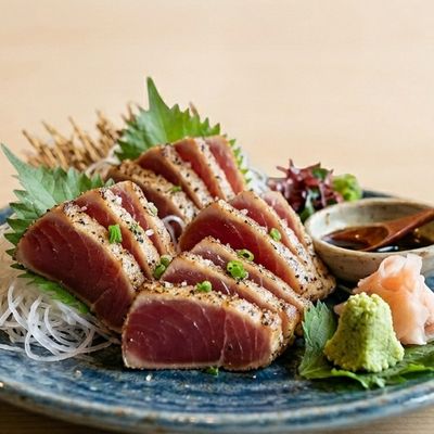 Seared Tuna Tataki Sashimi