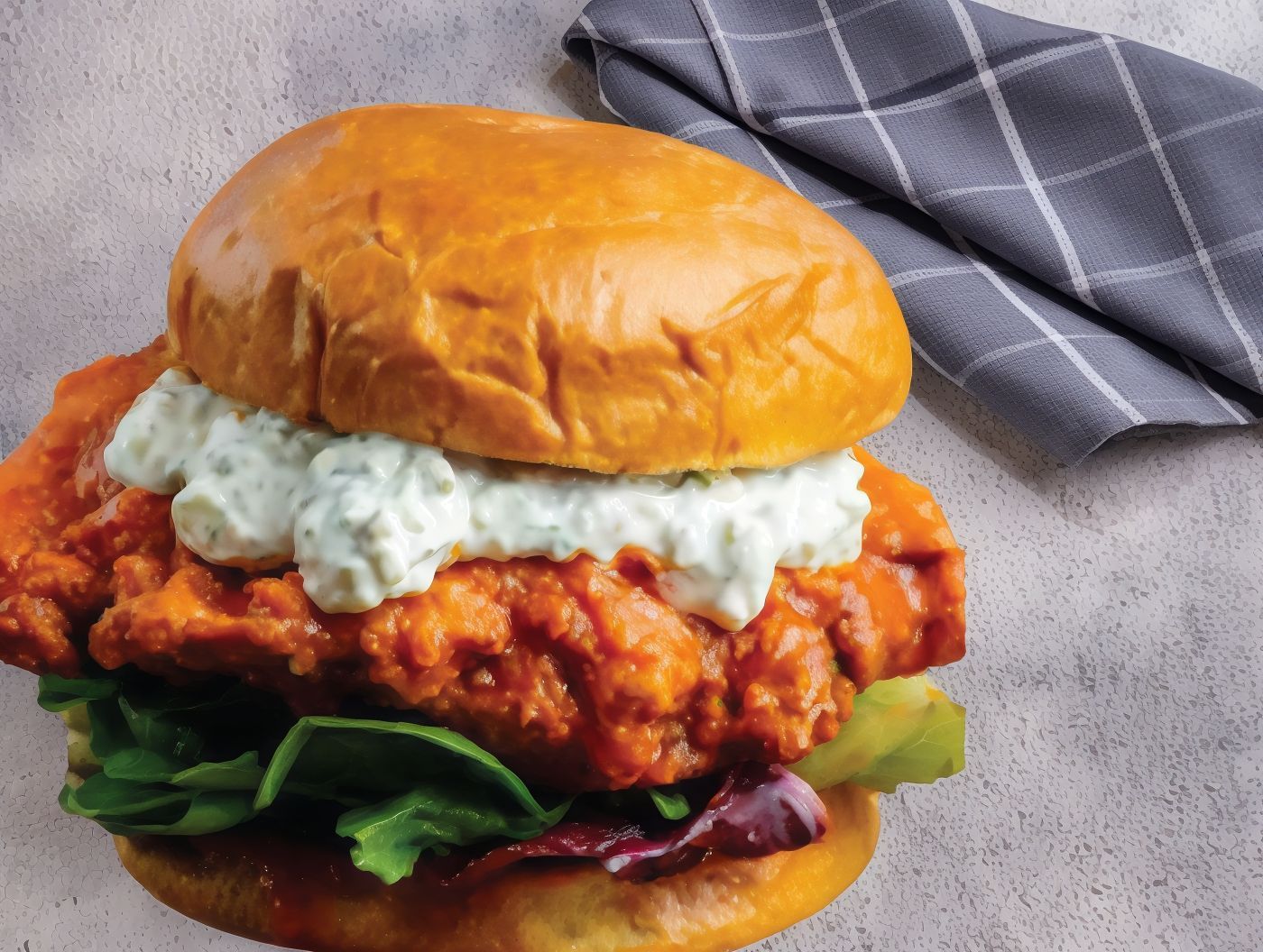 Buffalo and Ranch Sandwich