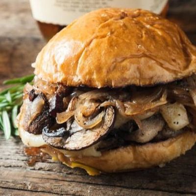 Smash Mushroom Sandwich