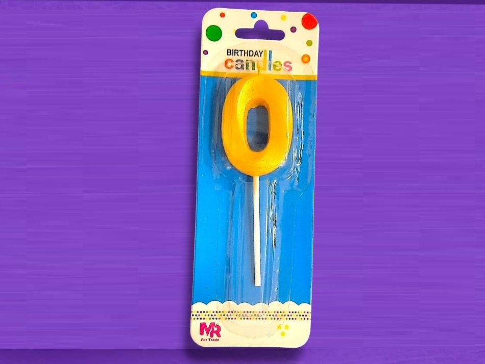 Number 0 Candle