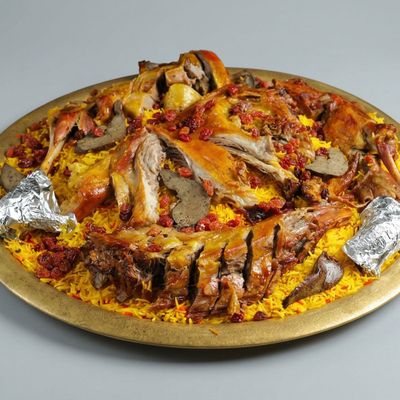 Eighth Of Teis Mandi, Rice And Sauce