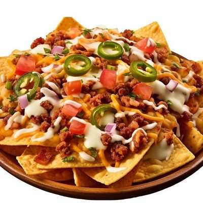 Fully Loaded Nachos with Chicken