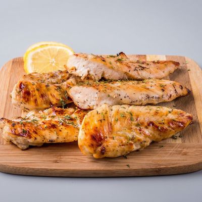 A meal of a quarter boneless chicken and an eighth of a shish tawook