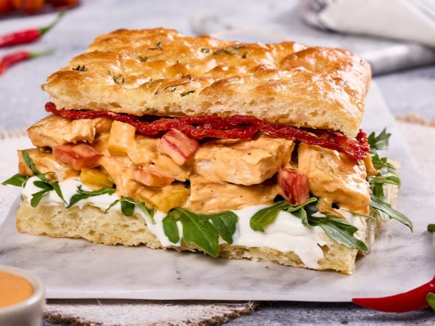Sriracha Chicken Focaccia