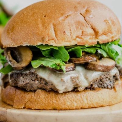 Creamy Mushroom Smash Burger