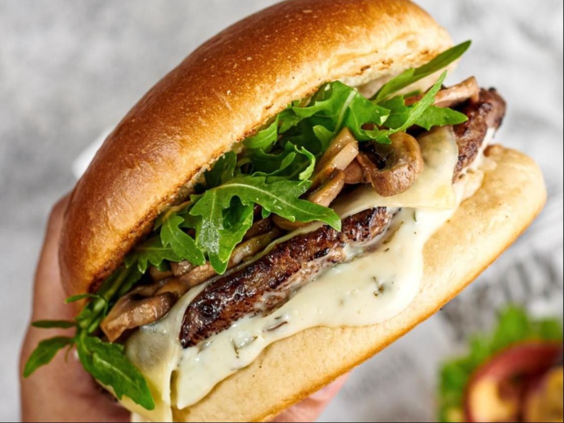 Swiss Mushroom Burger